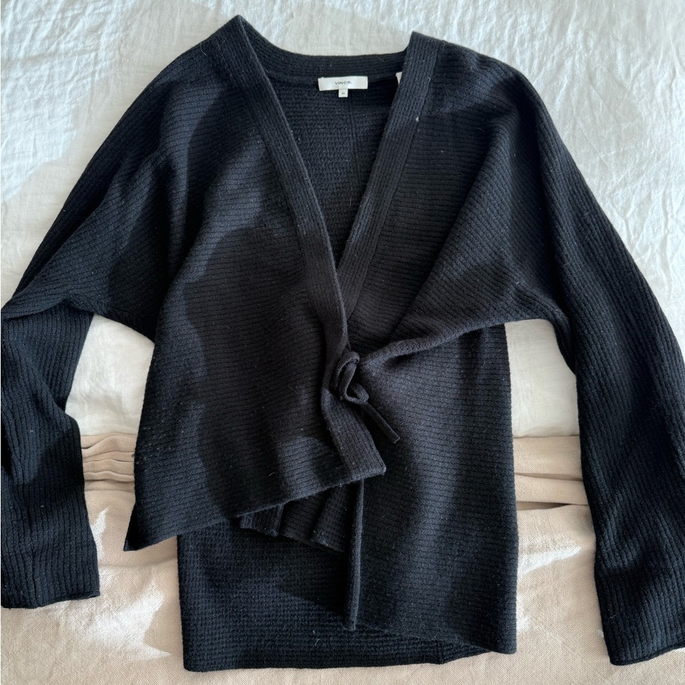 Vince cashmere wrap sweater